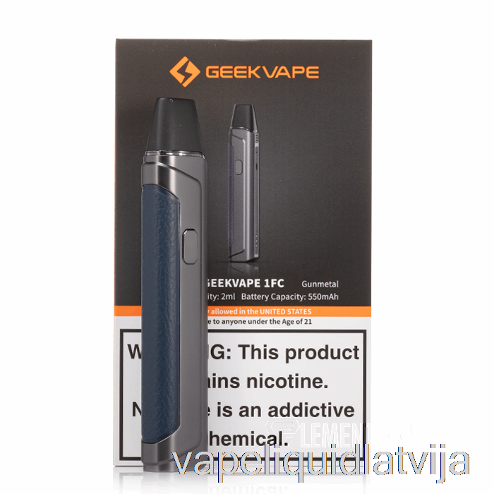 Geek Vape Aegis One & 1fc Pod System [1fc] Gunmetal Vape šķidrums